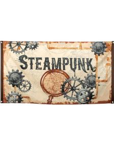 Stort Posterflagga 150x90 cm - Steampunk