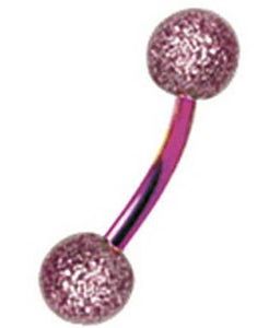 Zircon UV Pink - 1,2 x 8 mm Ögonbrynspiercing