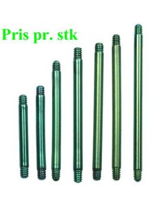 Grön Rak Stång i Titan till 1,6 mm Kula