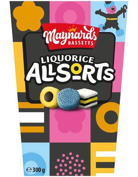 Ask med Maynards Bassetts Allsorts Lakrits 300 Gram