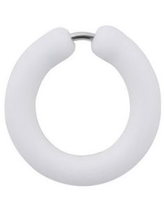Silikon White Circle - Fejkpiercing