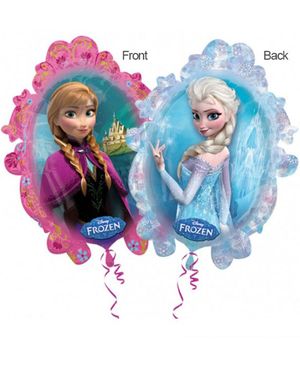 Formstöpt Folieballong med Två-Sidigt Motiv - Frost - Disney Frozen
