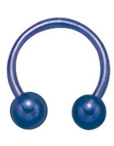 Round Blue Ball - 1,2 x 8 mm Ögonbrynspiercing