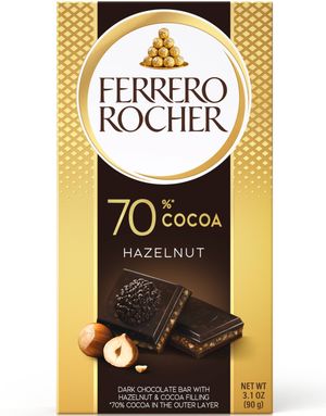 Ferrero Rocher Mörk Chokladplatta med Hasselnötter 90 g