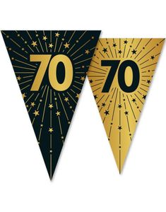 70-års Feiring - 10 Meter Banner med 15 Flagg