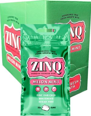 15 St Zinq Tuggummi Med Melon Mint - Hel Låda 472,5 Gram