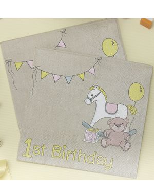 20 st Små Servetter 25x25 cm- My Sweet Baby
