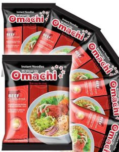 30 st OMACHI Instant Noodles Beef Flavour - Potatisnudlar med Nötsmak - Hel Låda 2,37 kg (Vietnam)