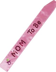 Ljus Rosa Mom to Be Ordensband