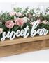 Sweet Bar - Hvitt Treskilt 37x10 cm