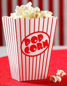 8 stk Popcornbägare i Papp