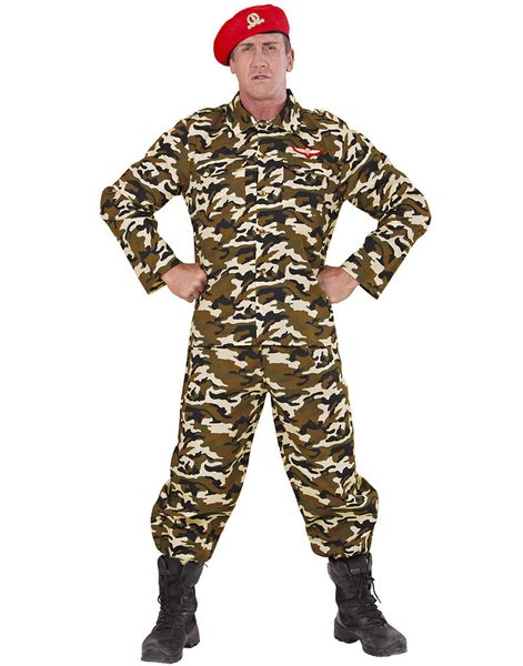 Militärsoldat Maskeraddräkt (Herr)