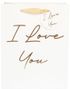 Gavepose 23x18 cm - I Love You