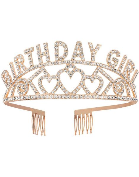 'Birthday Girl' Gulltiara med Stener