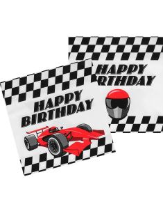 20 st Happy Birthday Racingbil Servetter 3-Lager 33x33 cm