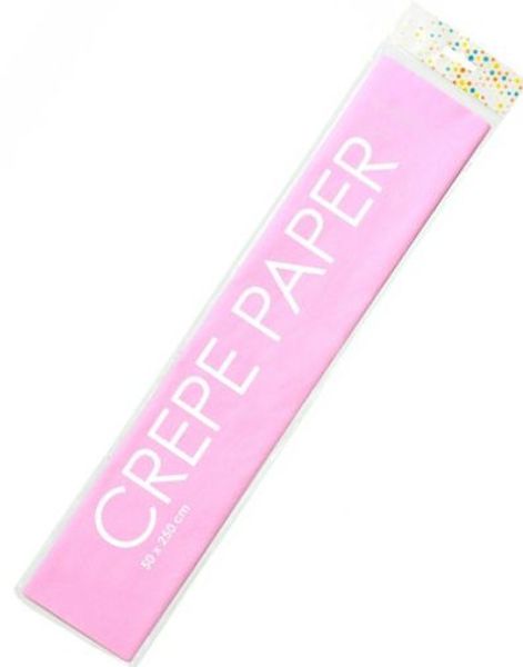 Baby Rosa Kreppapir 50x250 cm