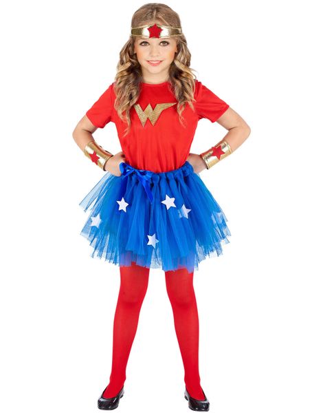 Wonder Woman Inspirerad Dräkt till Barn - Strl 3-4 ÅR