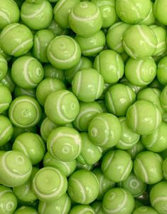 3 kg Zed Tennis Balls Lemon - Stor Påse med Tuggummikulor 20-21 mm