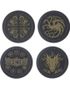 4 stk Forskjellige Lisensierte Game Of Thrones Metallbrikker