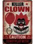 Killer Clown Plakat med Klovnemotiv 24x36 cm