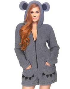 Cuddle Koala - Mjuk Bodysuit med Huva och Fickor