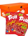 30 st Trolli Spaghettini Sour Strawberry - Sura Jordgubbssnören - Hel Låda 3 kg