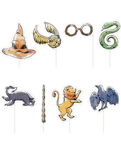8 stk Lisensiert Harry Potter Fotoeffekter