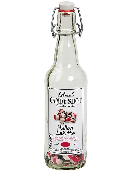 Hallon och Lakrits - Real Candy Shot i Patentflaska