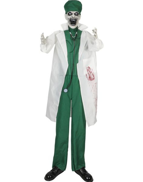 Stående Animert Doktor med Lys, Lyd og Bevegelse 180 cm