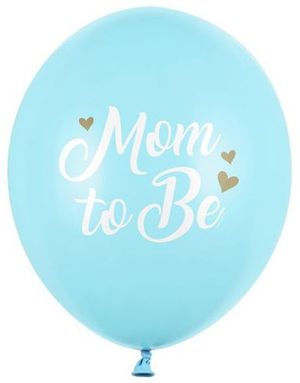 50 stk Lyse Pastellblå Mom to Be Ballonger 30 cm