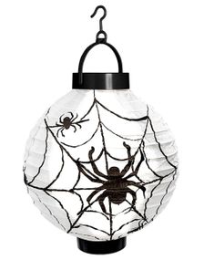 Lanterna med Spindelmotiv och LED Ljus 20 cm
