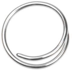 Silver Around (fish hook piercing)