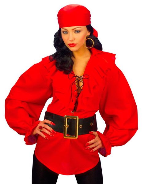 Röd Piratblus 
