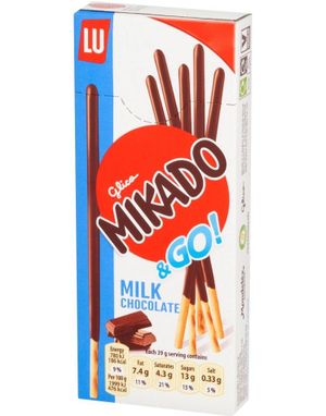1 St Mikado & Go - Kexstickor Täckta Med Mjölkchoklad 39 Gram