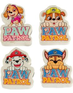 4 stk Viskelær - Paw Patrol