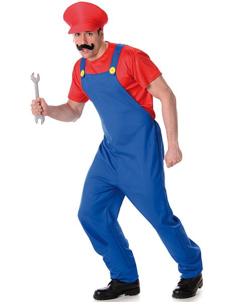Mario Inspirerad Herrkostym