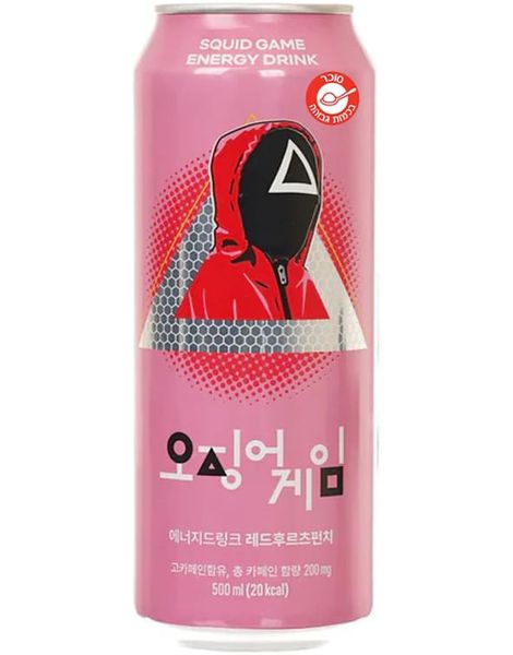 Squid Game Energy Drink Watermelon - Energidrikk med Vannmelonsmak 250 ml (Korea)