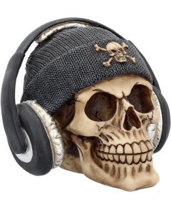 Dead Beat - Dödskallefigur med Öronskydd 17 cm