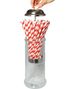 Retro Glass Dispenser med 50 Papirsugerør - Bar Bespoke