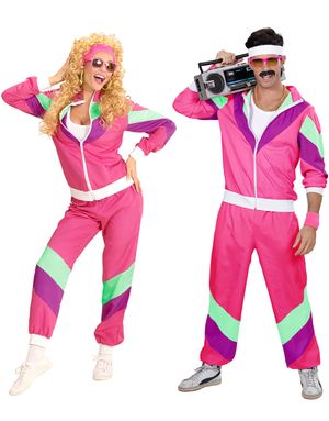 Hip Hop Flava - 80-tals Rosa Grilldressdräkt