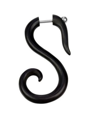 Swan - Svart Fejkpiercing
