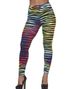 Färgglada leggings med tigerränder för kvinnor