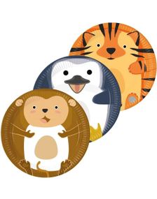 8 st Djurevenn Papptallrikar Mix – 23 cm