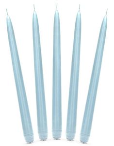 10 stk Ljus Blå Kronljus 24 cm