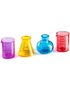4 stk Lab Kjemi Glass Shots-Rør i Plast