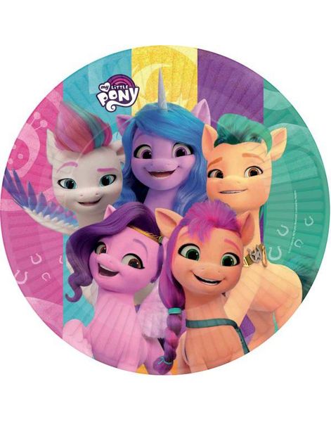 8 stk My Little Pony Tallerkener 23 cm