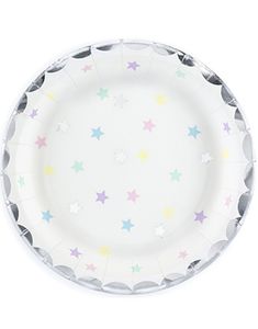 6 stk Små Papptallrikar 18 cm - Magisk Enhörning