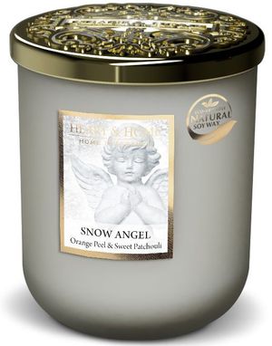 Snow Angel - Stort Duftlys i Glass med Appelsin og Patchouli Duft