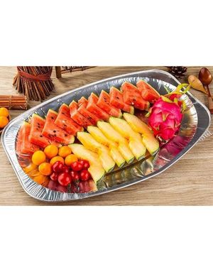 3 st Stora Serveringsfat i Aluminium 42,6 x 28,6 cm