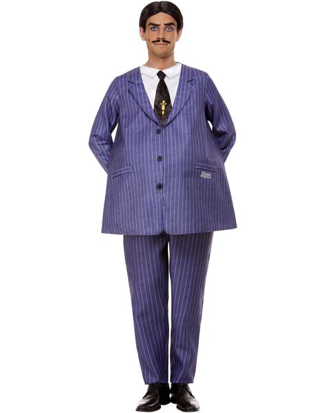 Licensierad Addams Family Gomez Dräkt med Peruk